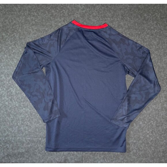 NWT NFL Team Apparel New England Patriots Navy Blue Long Sleeve Shirt Size Med - Picture 5 of 5